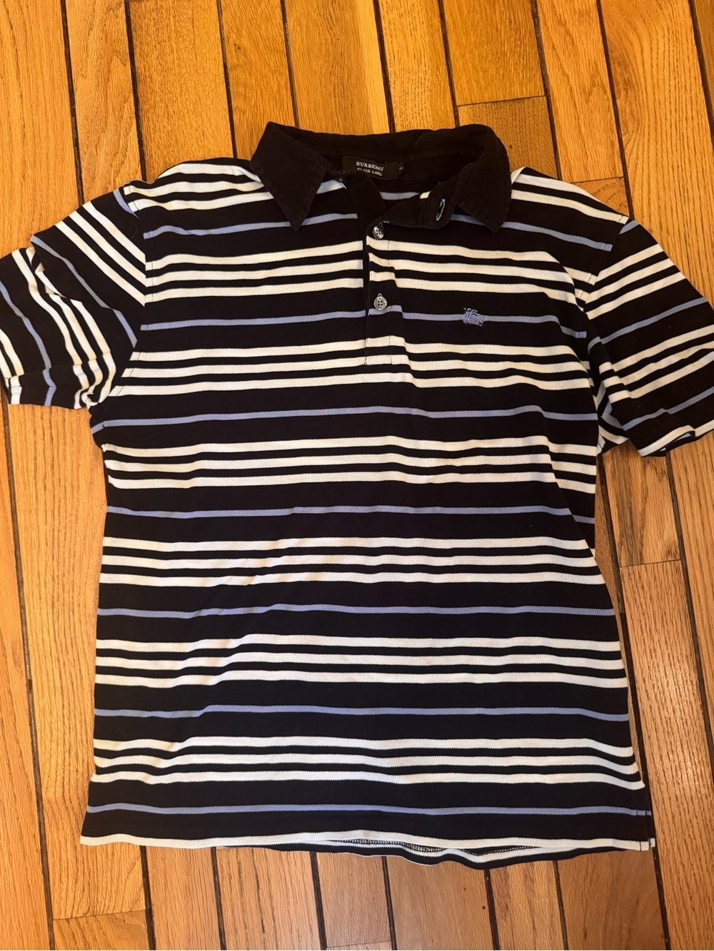 Burberry Black Label multi-striped polo shirt